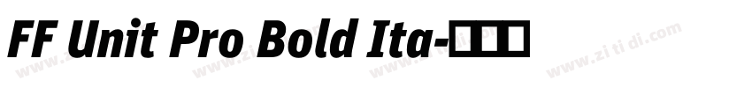 FF Unit Pro Bold Ita字体转换
